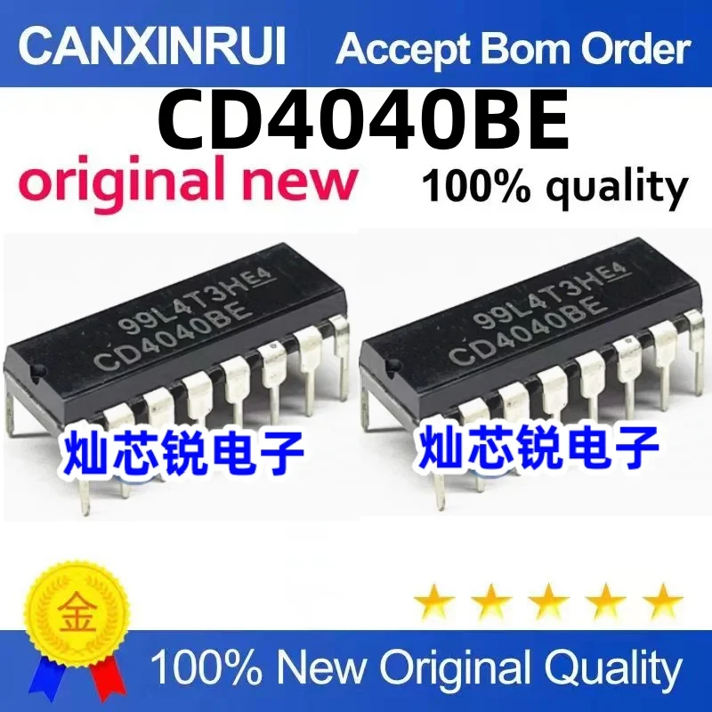 

（100 pieces）CD4040 CD4040BE DIP-16 Binary Serial Counter/Divider