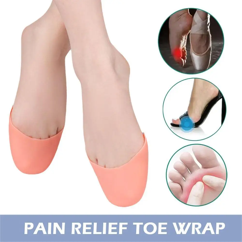 New 2pcs Silicone Gel Toe Caps Soft Ballet Pointe Dance Athlete Shoe Pads Breathable Universal Pads For Girls Women Foot Ca D9u5