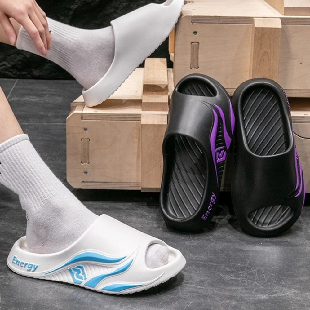

Basic EVA Flats Slippers Men Anti Odor Anti Slip Platform Flip Flops Open-toe Shoes Indoor Slides Sandals Bathroom