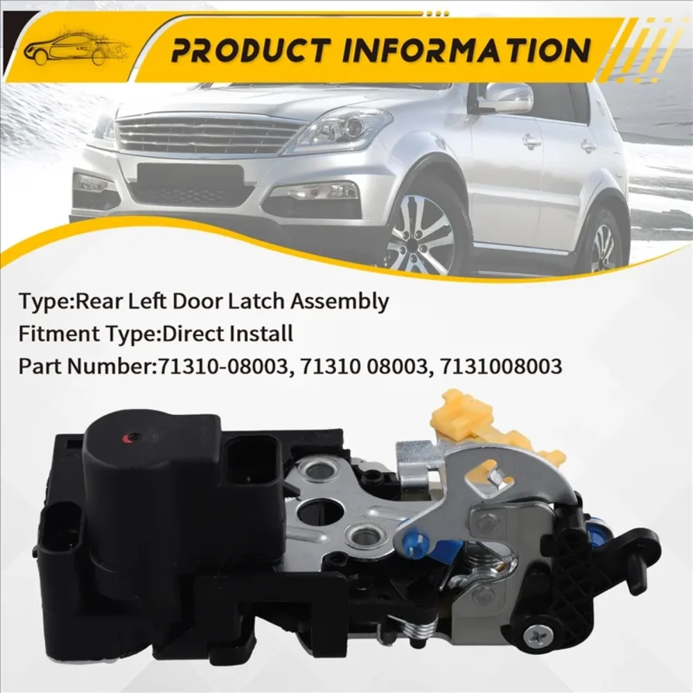 

Rear Left Door Latch Assembly 7131008003 For Ssangyong Rexton 2001-2017 Door Lock Actuator