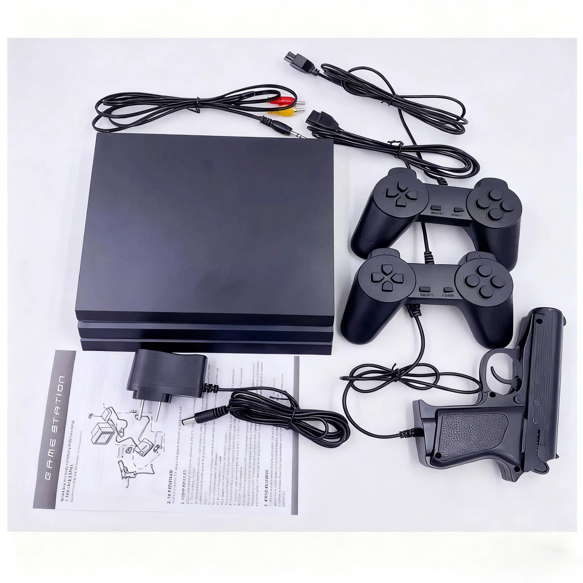 مجموعة وحدة التحكم في ألعاب التلفزيون PS 4، نوع بطاقة FC، وحدة تحكم ألعاب بكسل قديمة الطراز، تدعم فقط التلفزيون العادي