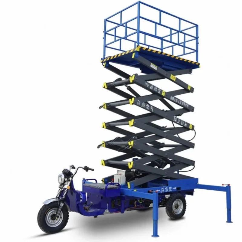 Elevador de tesoura em miniatura móvel para cilindro eletro-hidráulico de carregamento de carga