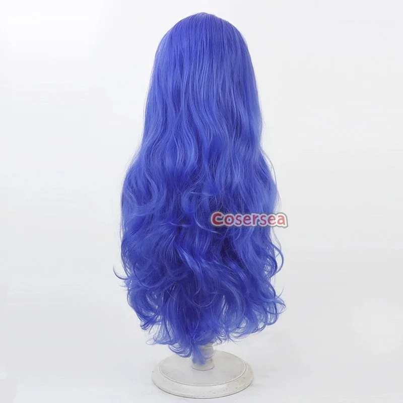 Cosersea Aorun تأثيري الباروكات Ne Zha 2 Aorun لعب الأدوار 90 سنتيمتر المرأة طويلة متموجة الأزرق مختلط الضوء الأزرق شعر مستعار الاصطناعية الشعر مقاومة للحرارة