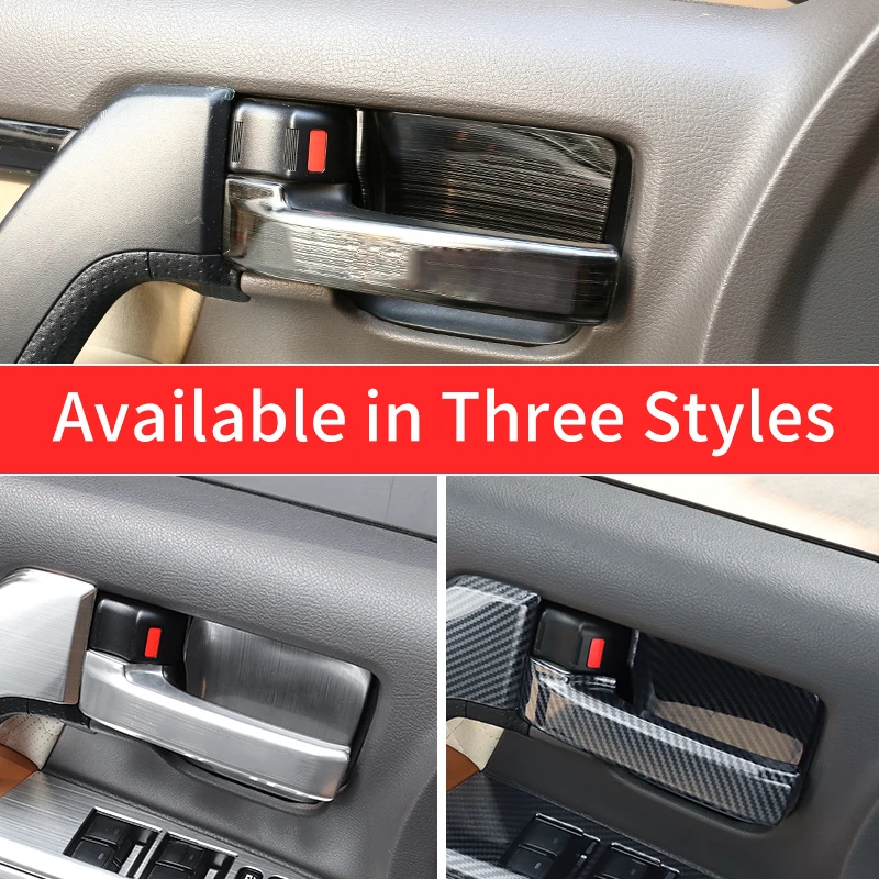 For Toyota Land Cruiser 200 LC200 FJ200 2008-2021 Interior Modification Accessories Car Door Handle Cover Door Bowl Patch Lid