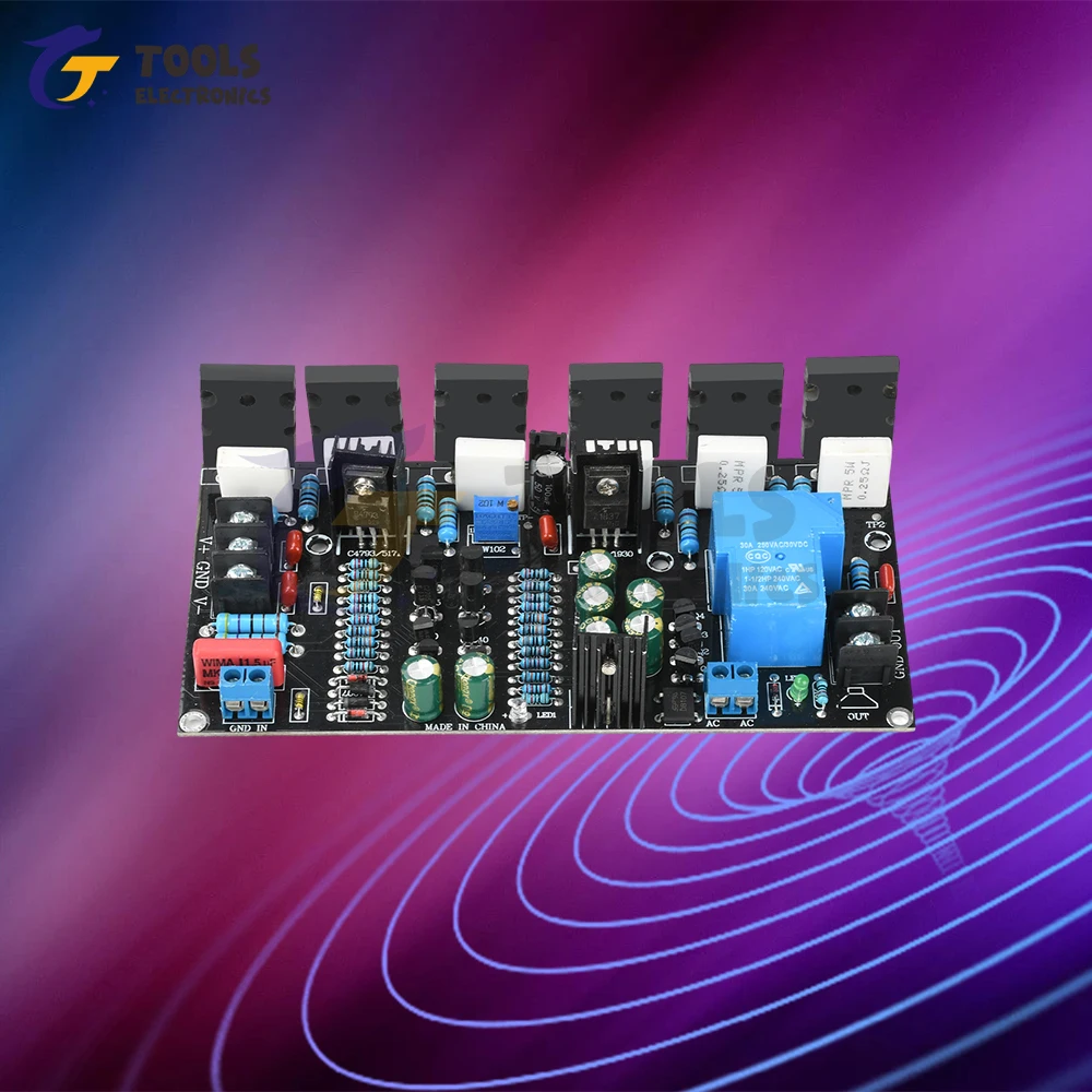 アップグレード版 300W モノラルパワーアンプ 1943 + 5200 ハイパワーチューブアンプボード、スピーカー保護回路付き