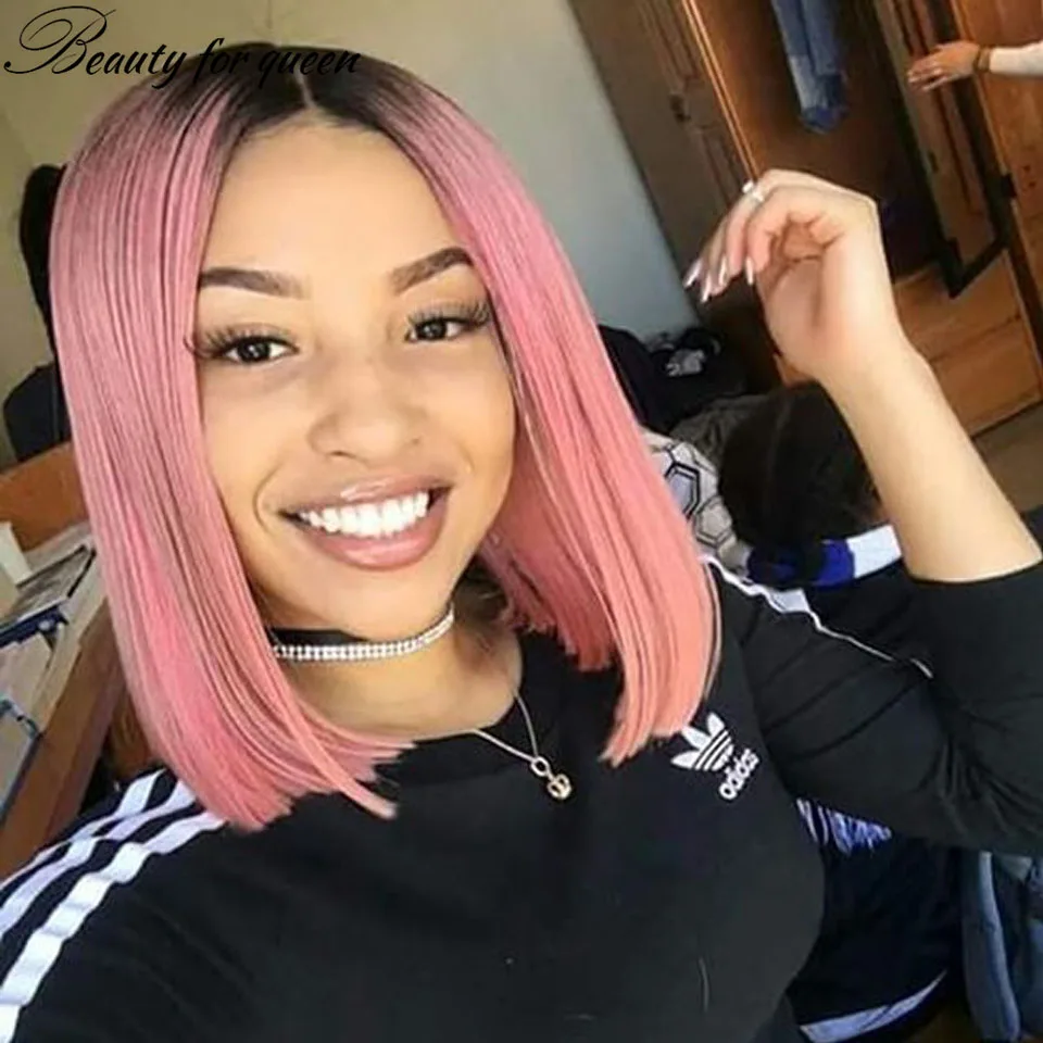 two-color-ombre-blonde-short-bob-wig-lace-front-human-hair-wigs-for-women-straight-pixie-cut-wigs-customize-top-sale-human-hair