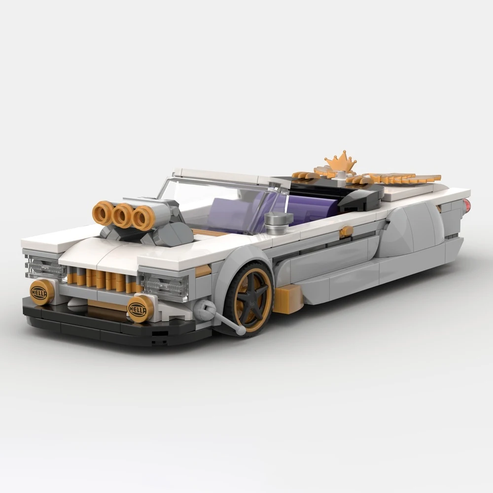 new-moc-speed-​​series-city-classic-car-model-building-blocks-diy-sports-car-assembly-children's-toy-boy-birthday-gift-set