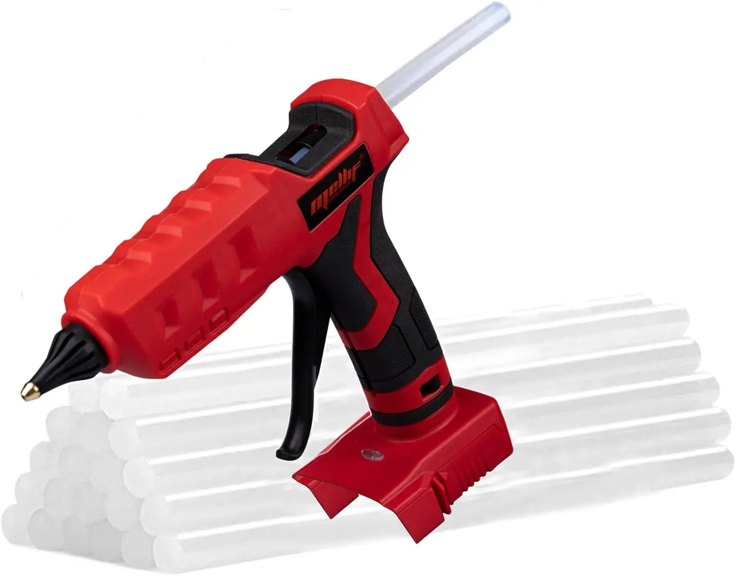 

Беспроводной термоклеевой пистолет для аккумулятора Milwaukee 18V, полноразмерный ручной электроинструмент с 20 клеевыми стержнями для творчества, рукоделия и DIY