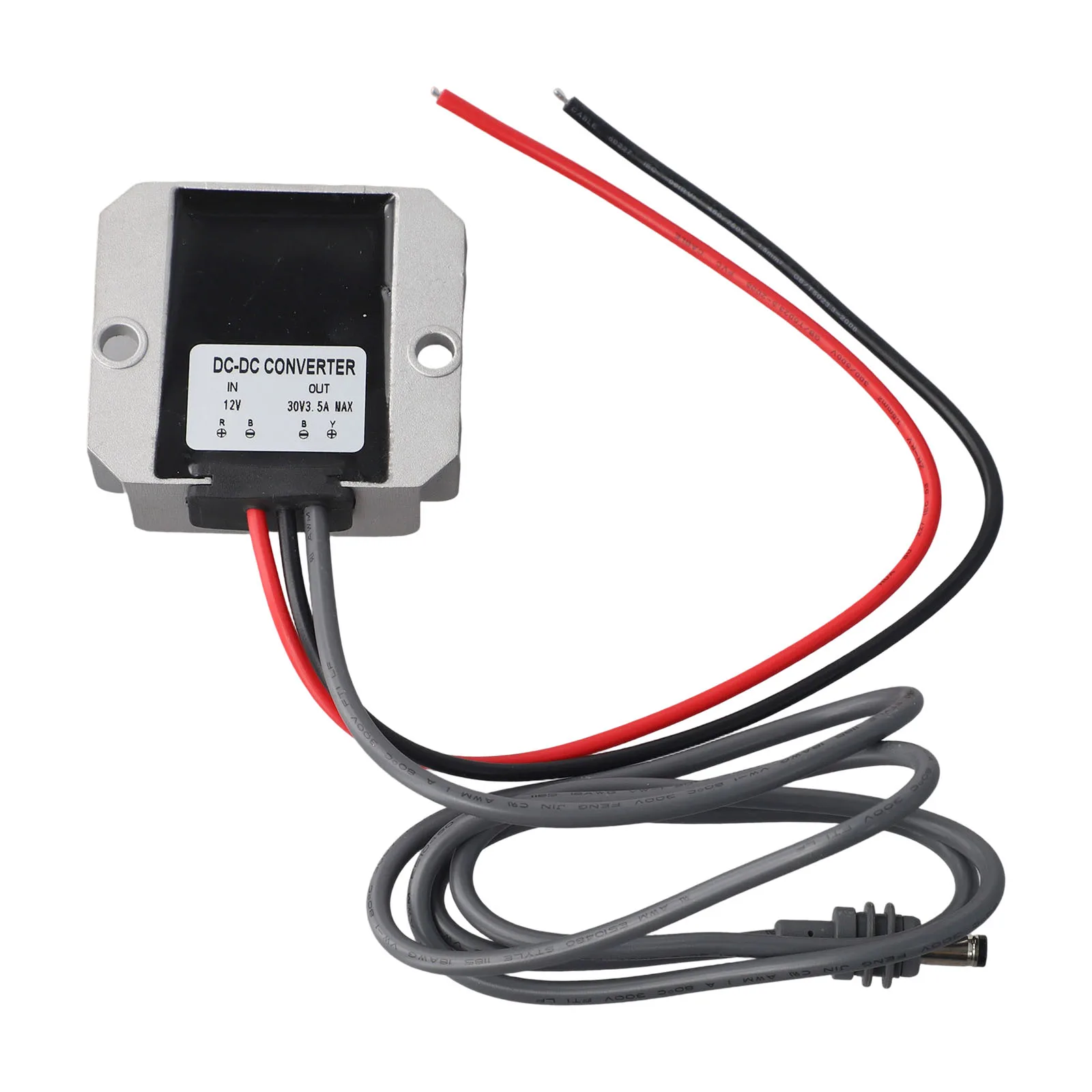 

12V DC Boost Power Adapter Power Booster 57.5*21*63.4mm 12V Power Adapter Aluminum Material Compact Size Overcurrent Protection