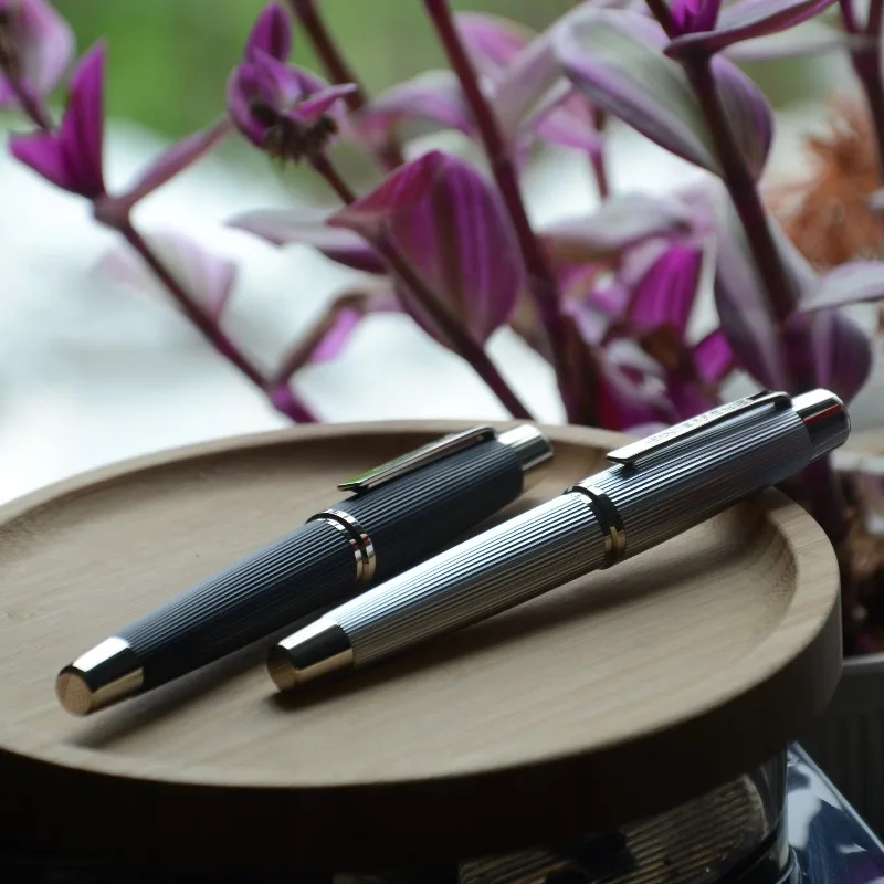 Cheap Sale Stripe Style Benovel Fountain Pens Golden Long Knife EF F M Professional Pen with Converter Fine Nib, Smooth Ink Flow