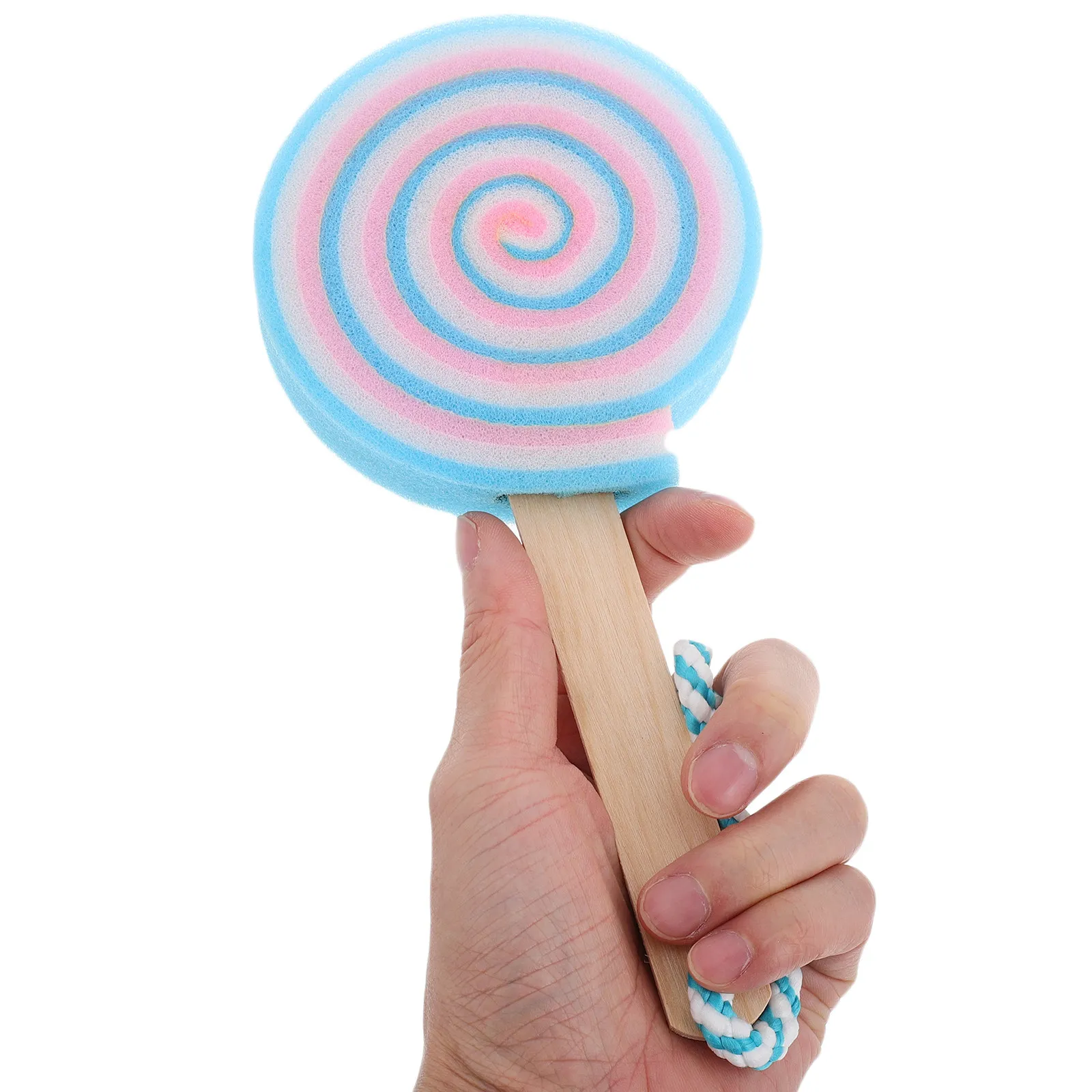 

Мягкая и нежная губка для ванны в форме леденца, мультяшная губка для купания для детей, мальчиков и девочек, двусторонняя мочалка для тела, забавный и милый аксессуар