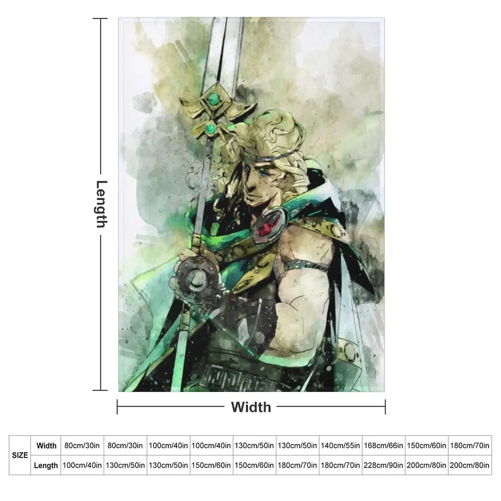 Achilles - Hades (Watercolor) Throw Blanket Plaid Quilt anime Single Blankets