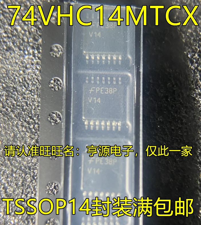 10PCS 74VHC14MTC 74VHC14 74VHC14MTCX  V14 TSSOP14