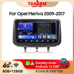 2Din Android 13 Car AutoRadio For Opel Meriva 2009-2017 Multimedia Video Player GPS Navigation DSP Auto Carplay Car Stereo Radio