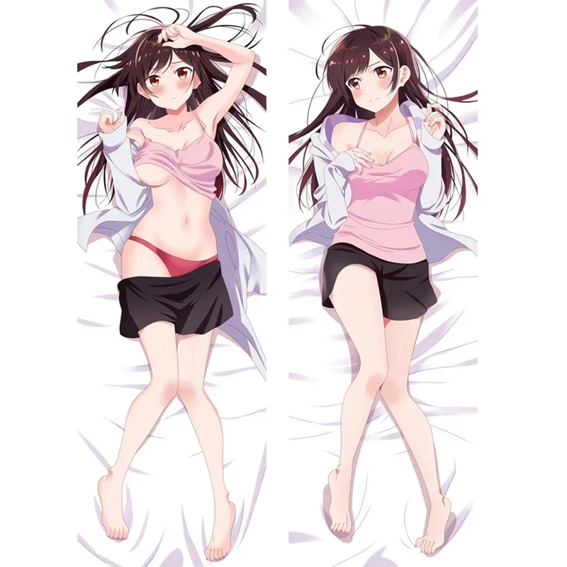 180cm Japanese Anime Rent A Girlfriend Dakimakura Mizuhara Chizuru Cushion Cover Peachskin Fullbody Throw Pillow Case Christmas