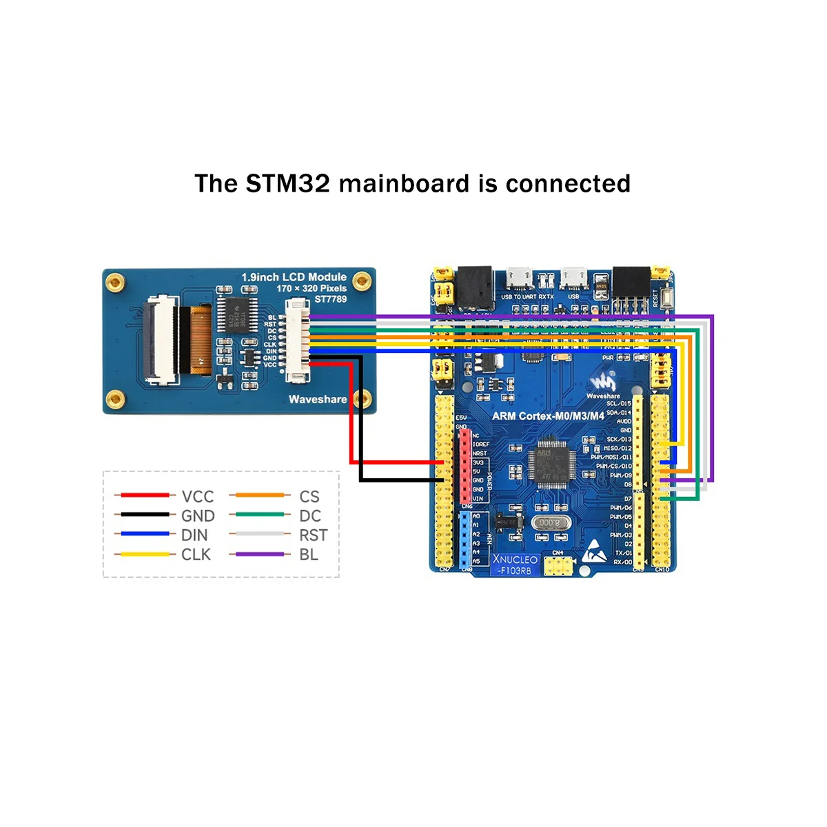 Waveshare-Écran LCD IPS 1.9 Pouces pour Documents, Wild éventuelles I 262K, Technologie, 170x320 Pixels, pour Raspberry Pi/Ardu37/ STM32