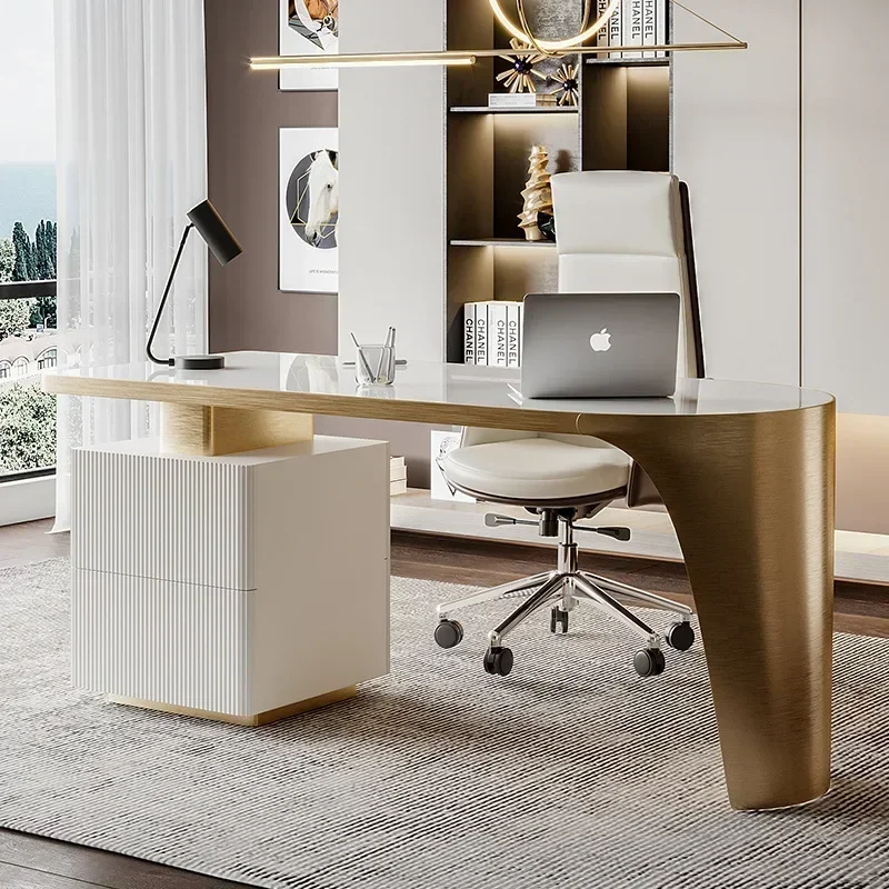 Writing Luxury Desk Modern Simple Executive Slate Computer Desks Multifunctional Innovative Design Escritorio Office Furniture