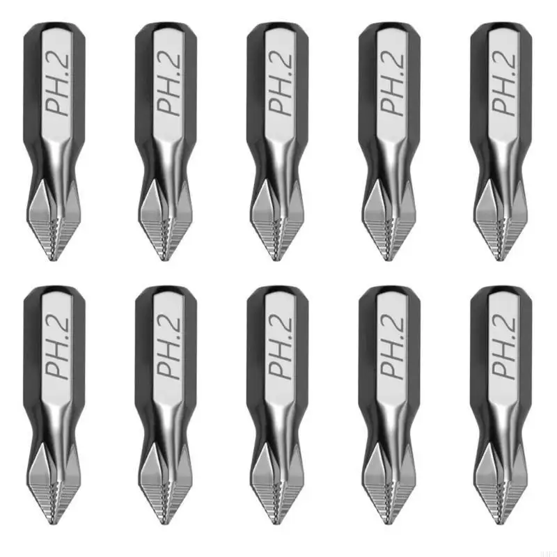 94PC 10Pieces 25mm Screwdriver Bit With Strong Connection For Professional Use Enhances Safety With Antislip Design