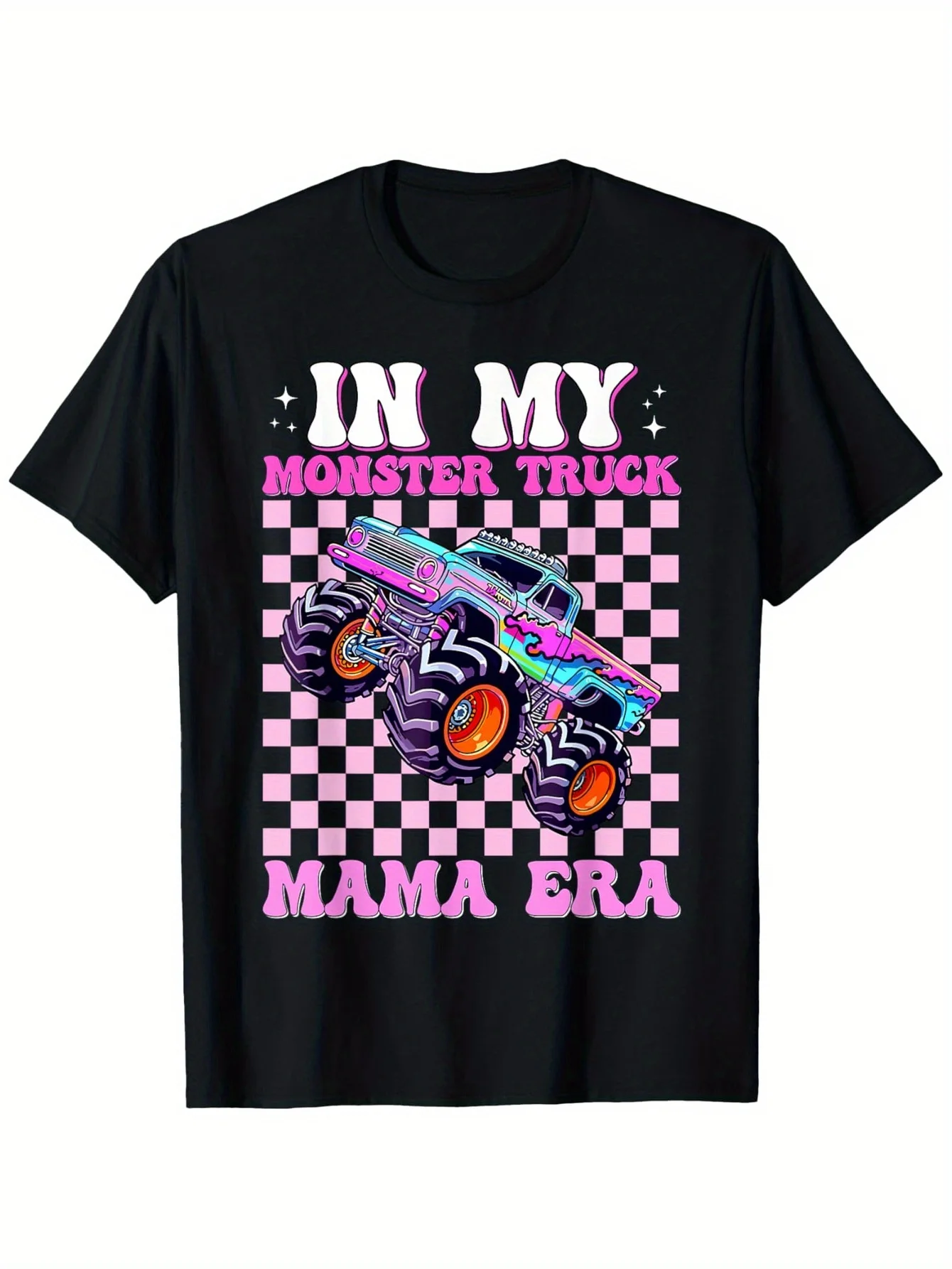 Groovy In My Monster Truck Mama Era Monster Truck Mom T-Shirt T-shirt for St. Patrick'S Day Easter Gifts for Father'S Day Mother