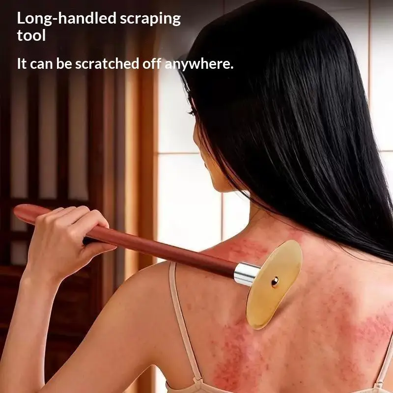 Pure Copper Gua Sha Tool Ergonomic Scraping Board For Back Neck Shoulder Full Body Muscle Relaxation