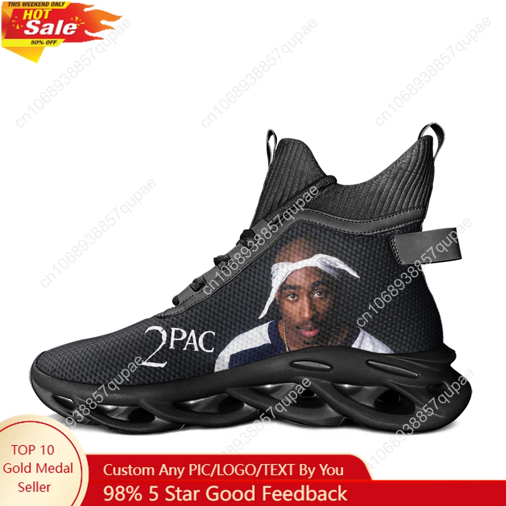 

Tupac Rapper 2Pac High Top Flats Sneakers Rapper Hip hop singer Men Women Hiking Sneakers Travel Lightweight Shoe Running Shoe