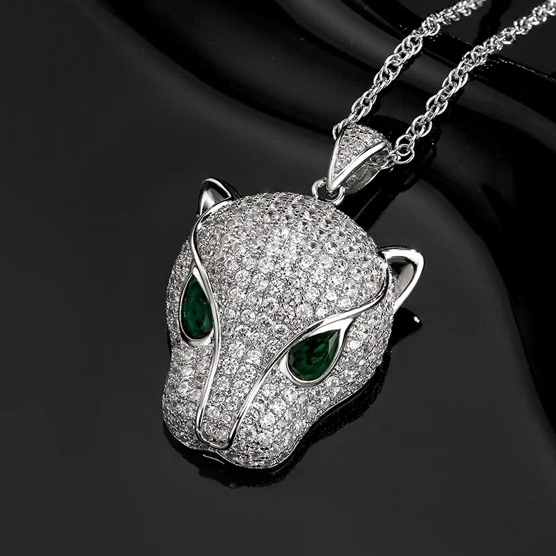 New Jewelry European and American Vintage Leopard Personality Pendant Necklace