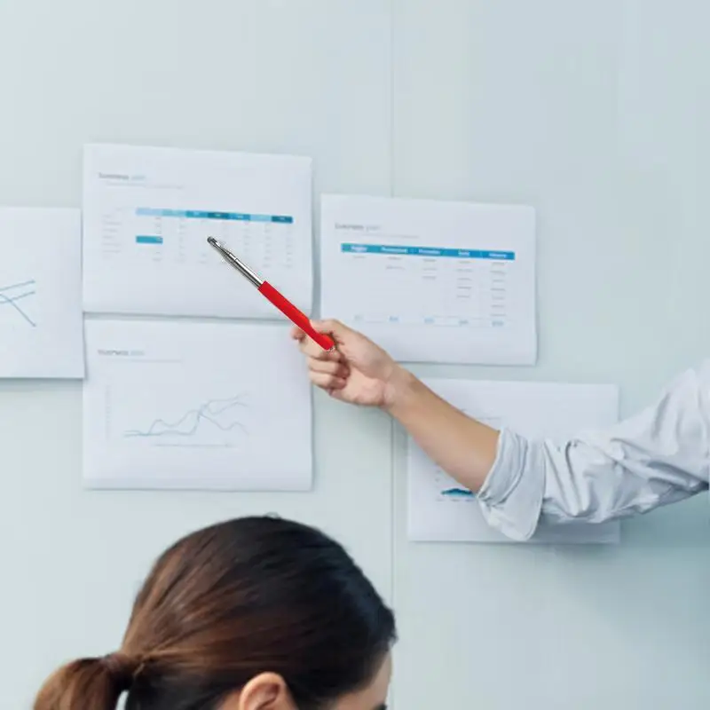 Telescopic Teacher Portable Capacitive Screen Pointer Teaching Pointer with Non-Slip Handle for Presentation For Meetings