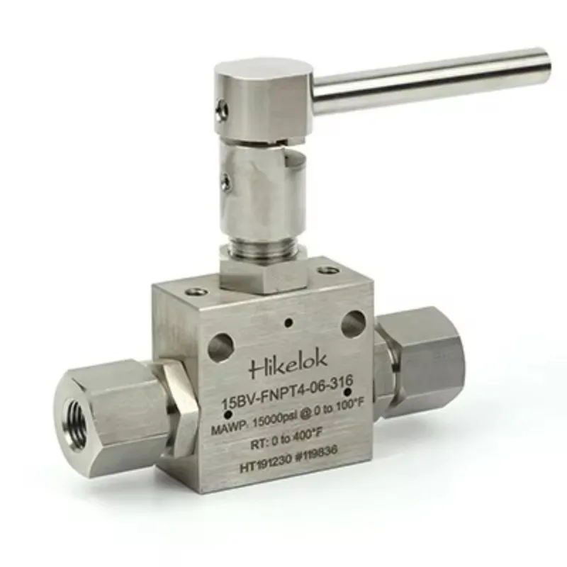 

Type Factory Hikelok 15000 Psig HPBV Two-way and Three-way Valve PEEK Seats Full-port Ball Valve for Hydraulic Components