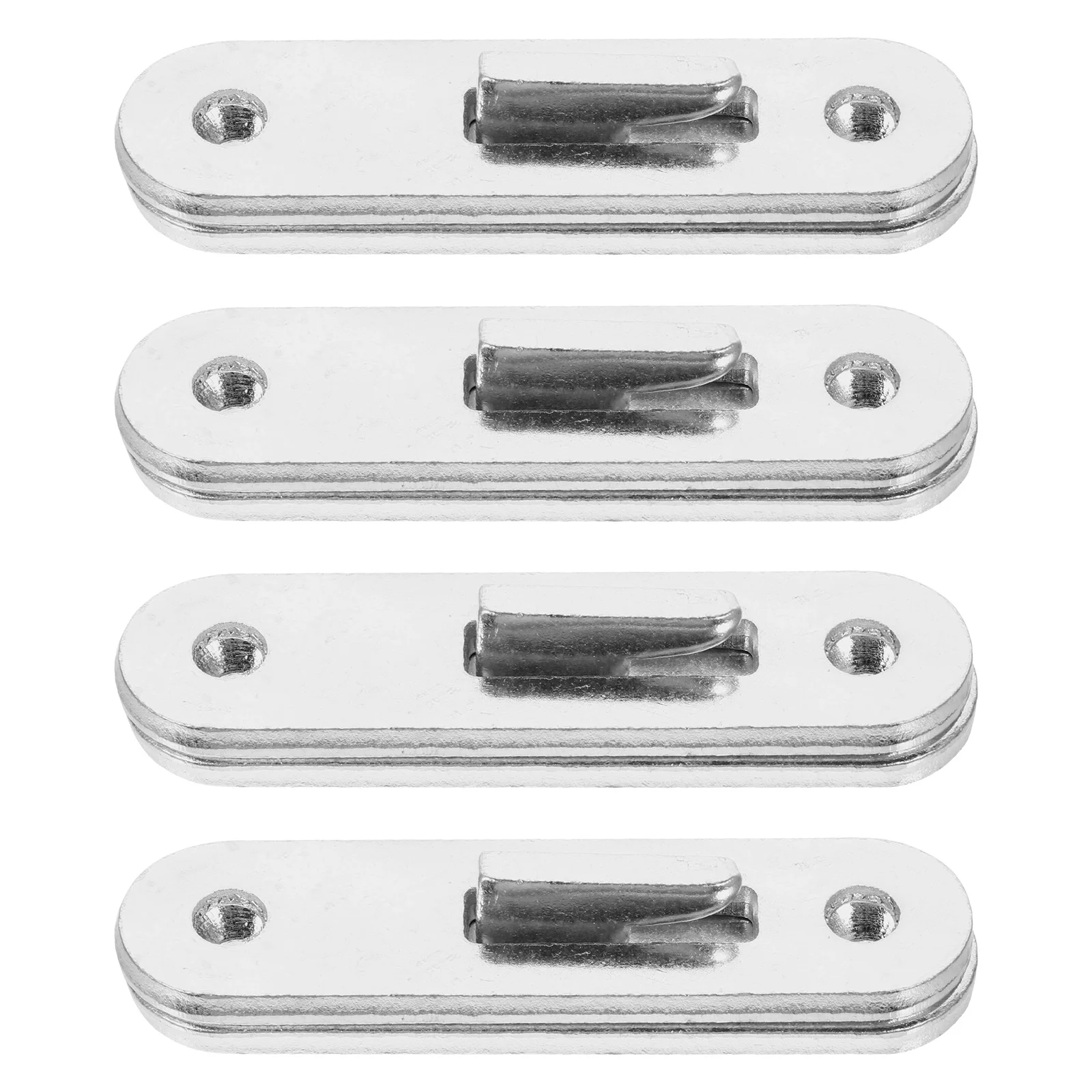 

4Pcs Bed Rail Hook Bracket Plates Bed Frame Connector Accessories Easy Use Rust Resistant Practical Design