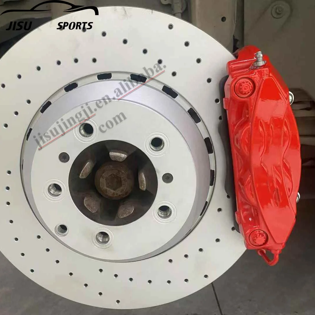 Customized Colors Red Auto Car Brake Set F&R 10/ 4 Piston Brake Caliper Upgrade Brake System for Porsche Cayenne