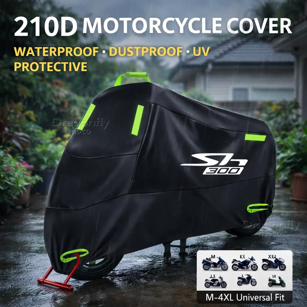 

Чехол для мотоцикла Honda SH300 SH 300 SH300I SH 300I, водонепроницаемый, для улицы, защита от УФ-излучения, дождевик со светоотражающими элементами