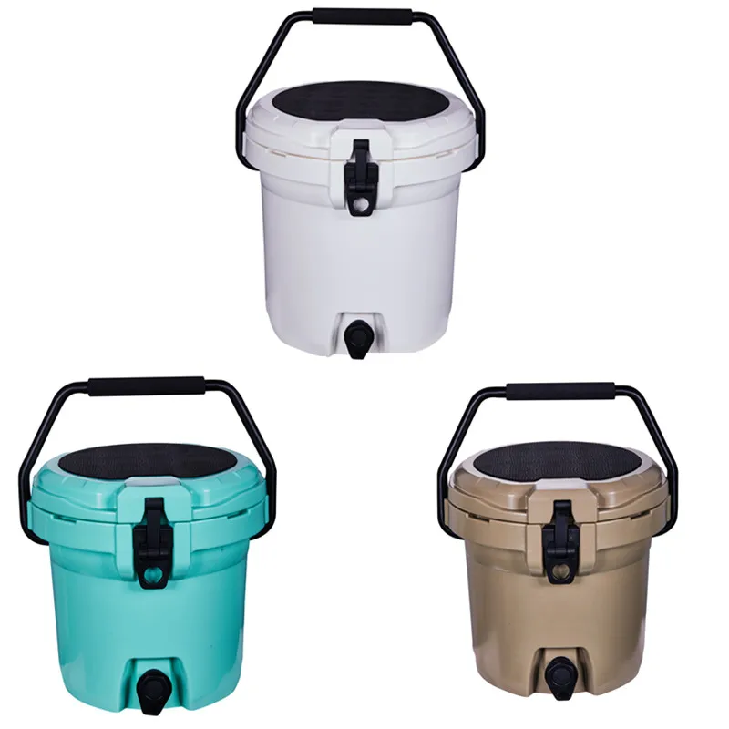 Outdoor Traveling Camping  ice bucket Perfect For Fishing Boating Seafood round barrel beverage cooler