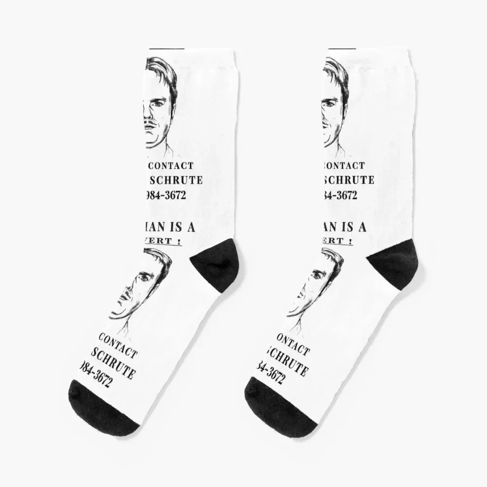 Dwight Pervert Socks japanese fashion sports stockings hiking FASHION Socks Men Women's