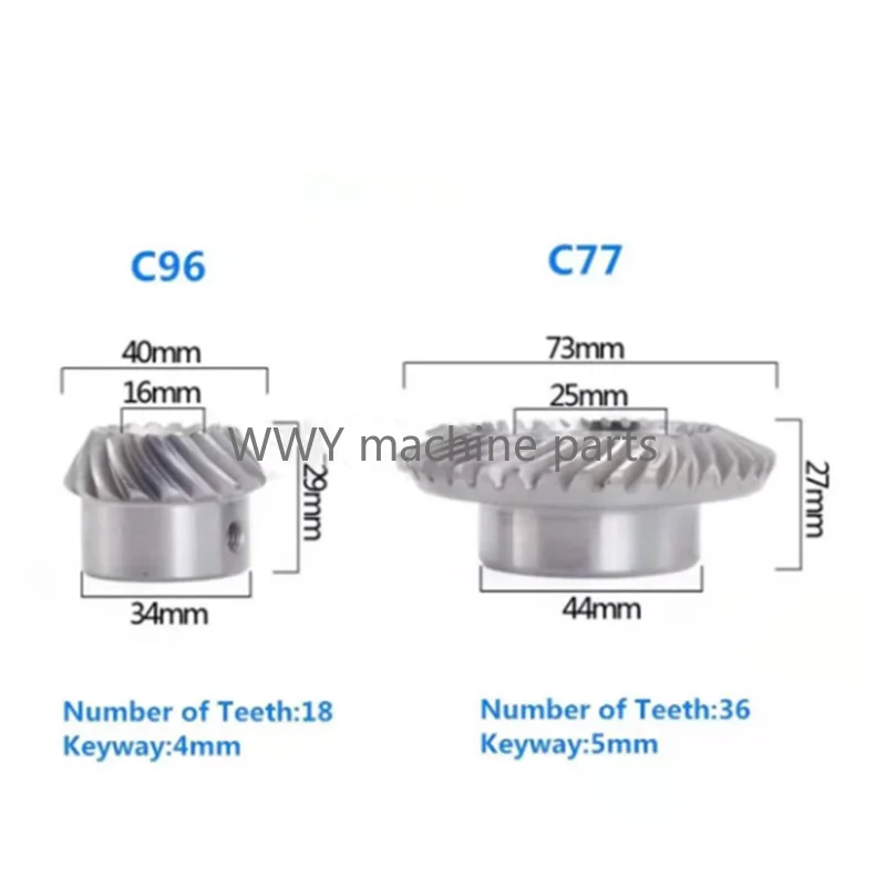 

High Quality Milling Machine Lifting Gear Turret C77+C96 Spiral Lifting Gear Helical Wholesale Machine Processing Accessorise