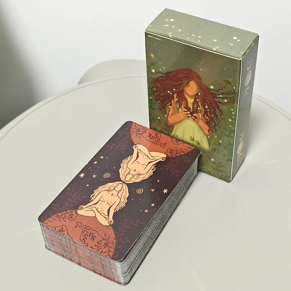 Earth Woman Tarot Deck 78 Pcs Tarot Cards Nurture Your Intuition and Celebrate Mother Nature\'s Wisdom 10.3*6cm