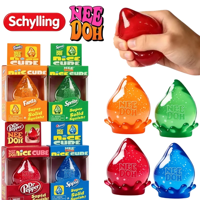 Nee doh Dreamy Water Drop Marbled Cube Malt Sugar Squish Toy Soft Squeeze Anxiety Relief Fidget Toy For Adults Surprise Gift