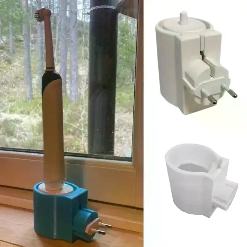Electric Toothbrush Charging Base Socket Bracket Cable Storage Box Mounting Bracket/Power Cord Manager