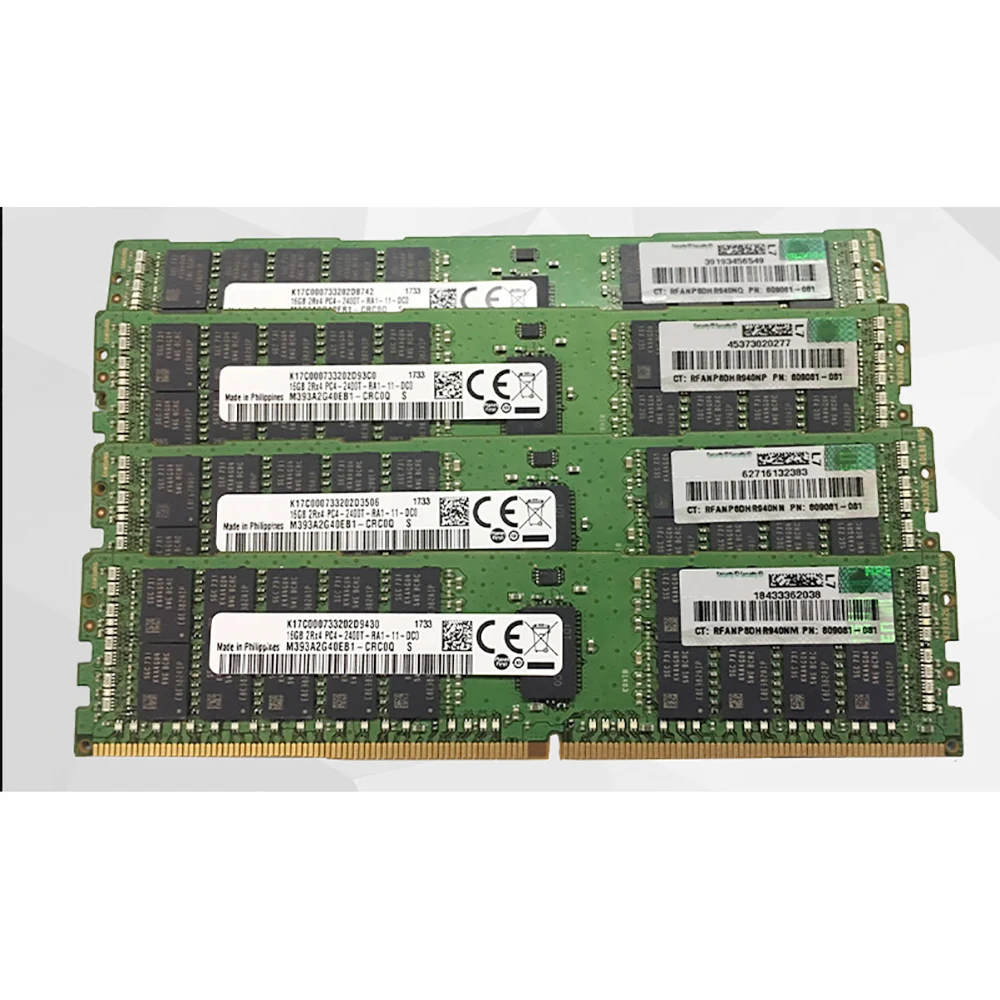 1 Pcs For HP ML150 G9 DL120 G9 DL180 G9 16G 16GB 2Rx4 DDR4 2400 ECC REG Server Memory Fast Ship High Quality