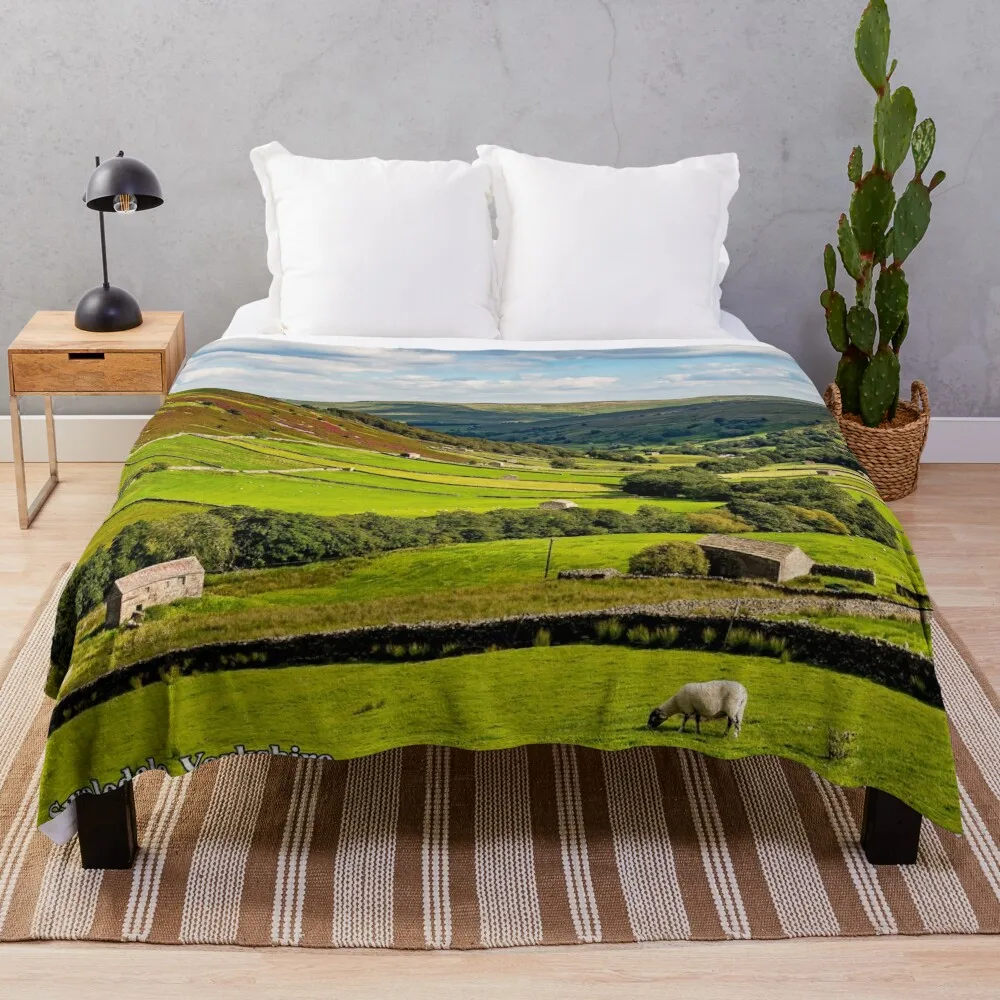 Yorkshire Dales Throw Blanket For Sofa Thin Decorative Sofas Soft Plush Plaid Blankets