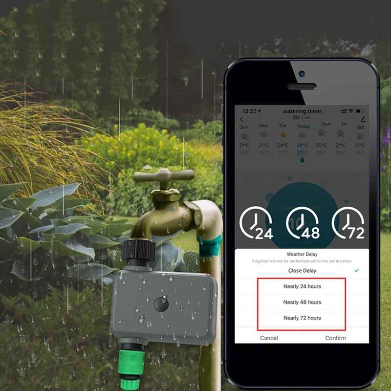 Tuya Smart Garden Watering Timer Bluetooth Automatic Drip Irrigation Controller Smart Water Valve Garden