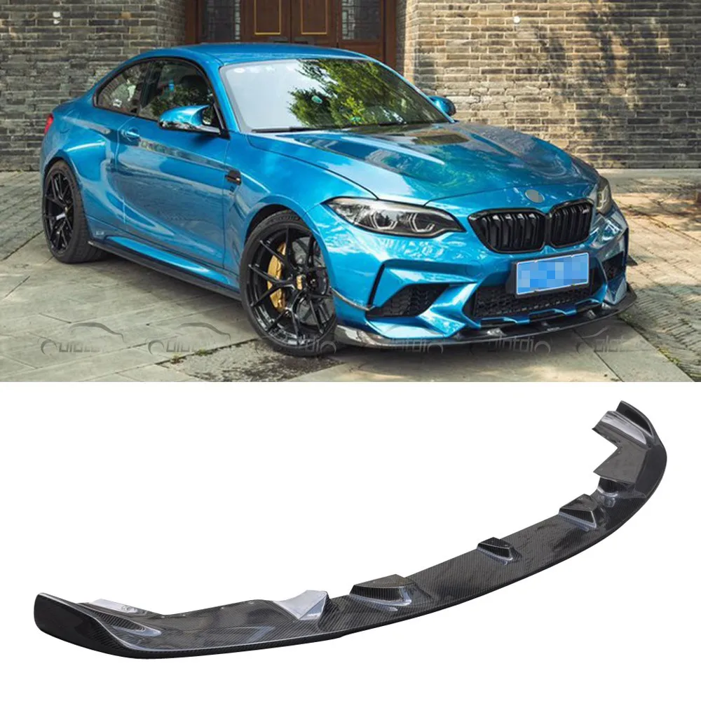 

3D Style Carbon Fiber Front Lip Bumper Chin Spoiler Winglet Splitter for BMW M2 Competition F87 New Condition Chin Lip