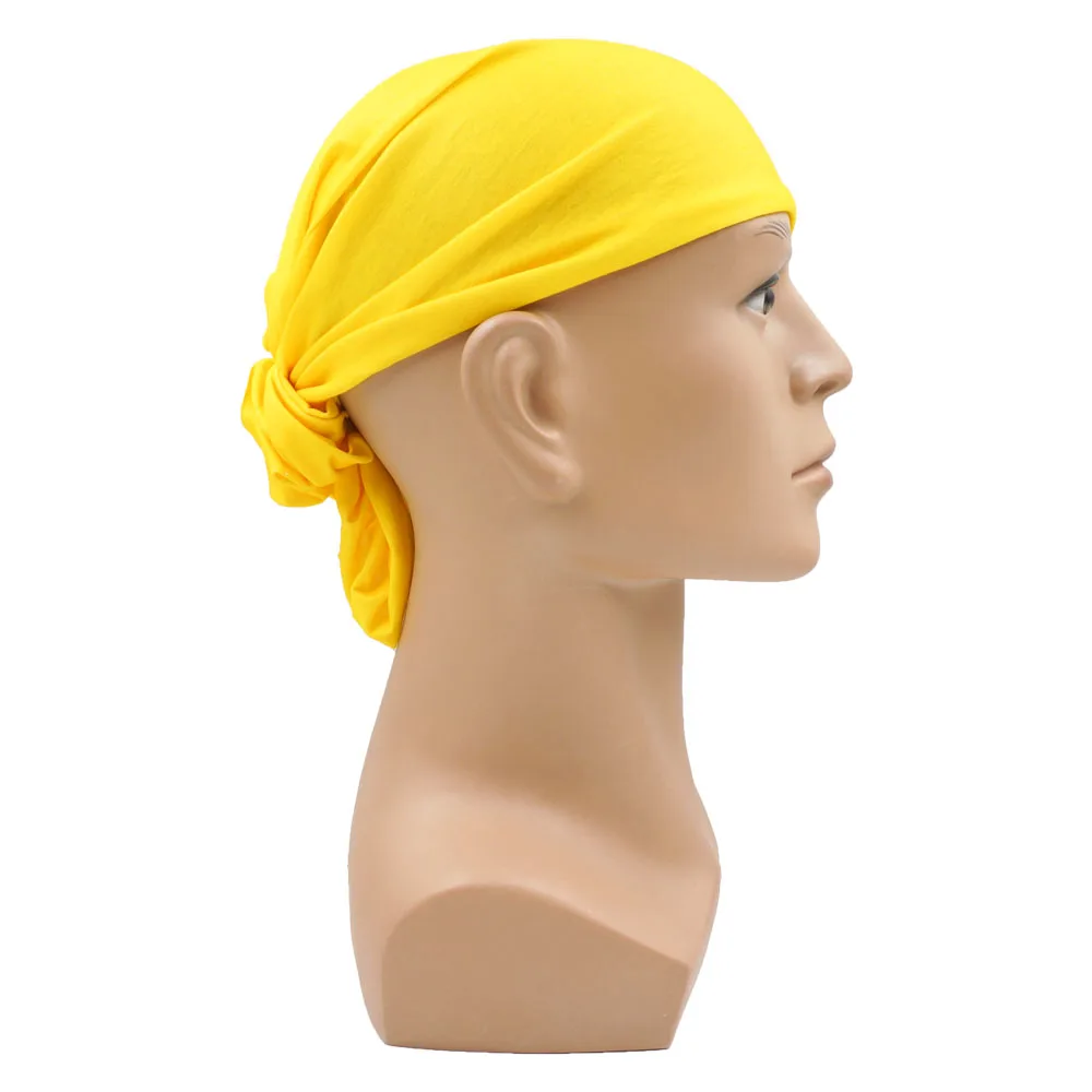 Yellow Multifunction Cycling Neck Gaiter Sunblock Breathable Outdoor Bandana Face Mask Headband Unisex Seamless Magic Scarf view 5