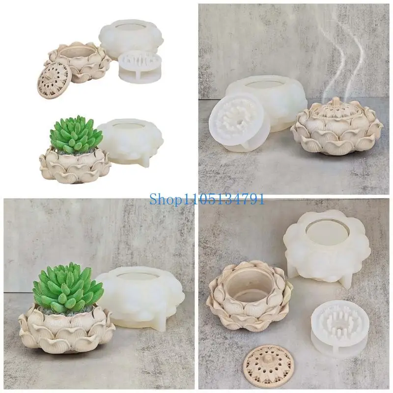 

98km DIY Silicone Tray Molds Trendy Silicone Censer Moulds Easy to Use