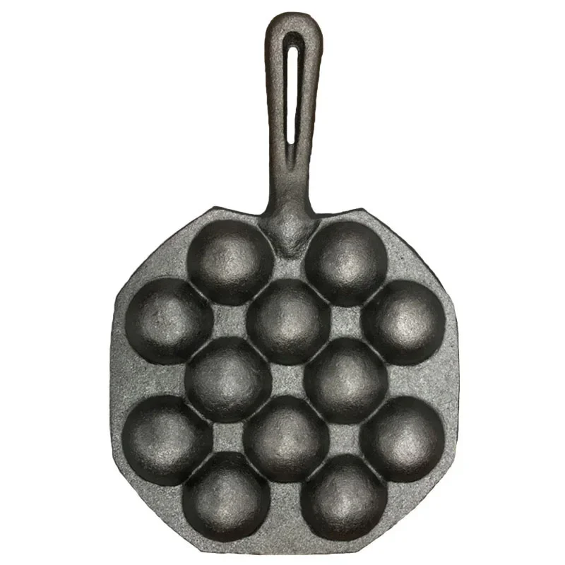 Holaroom 12 Cavities Takoyaki Pan Takoyaki Maker Octopus Small Balls Baking Pan Home Cooking Tools Kitchenware Supplies