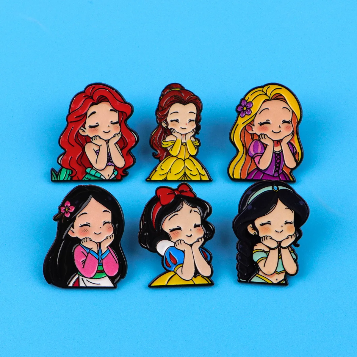 Princess Enamel Pins Trendy Lapel Pins for Backpacks Fashion Badges for Jeans Hats Gifts for Fans Clothing Decoration view 6