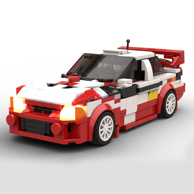 

419 шт., суперкар City Champion MOC Lancer 98 ГБ, раллийный строительный блок «сделай сам», модульная модель гоночного автомобиля, дисплей, развивающая игрушка в подарок