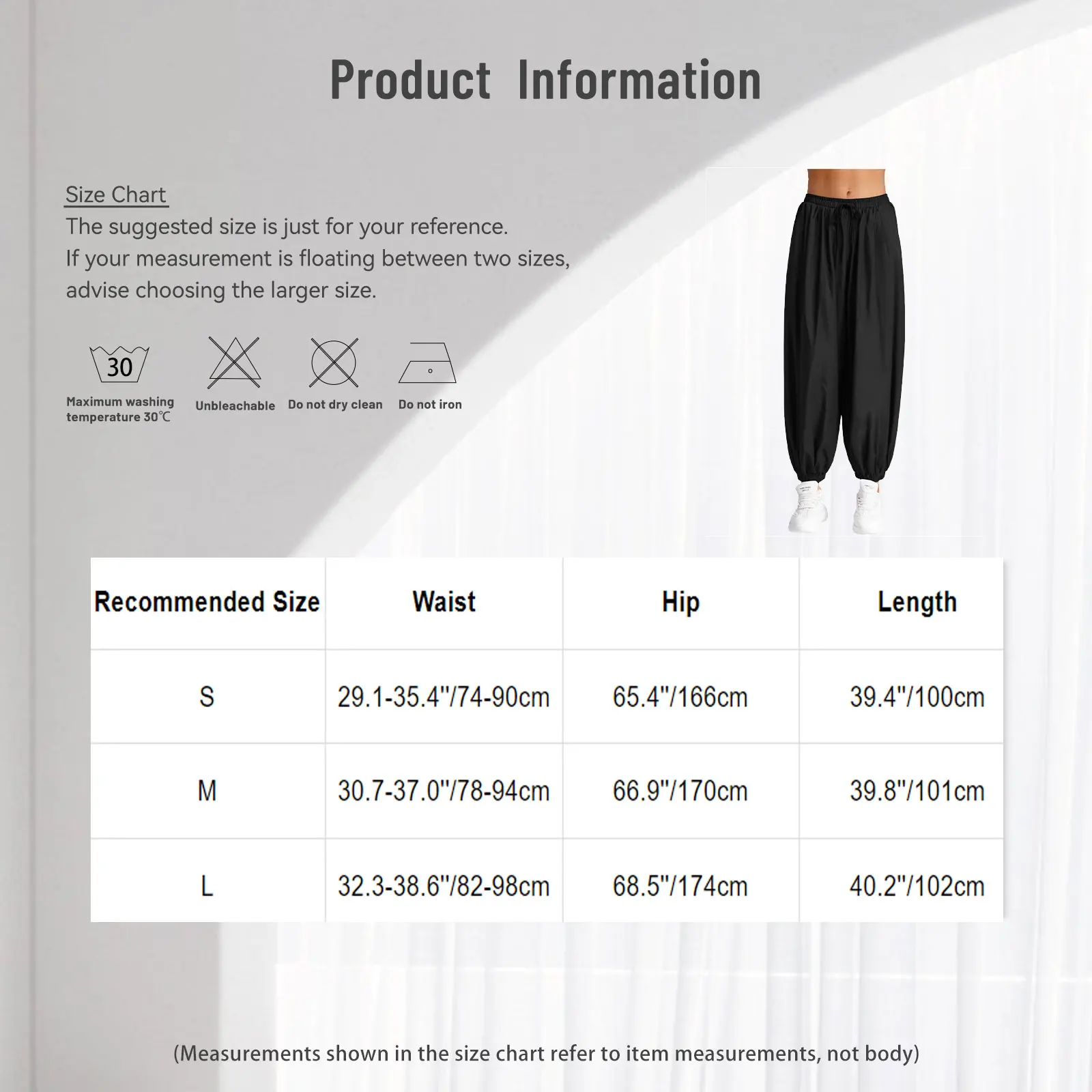 Women Casual Soft Lantern Pants Elastic Waistband and Leg Openings Pockets Loose Palazzo Long Pants for Daily Outing Weekend