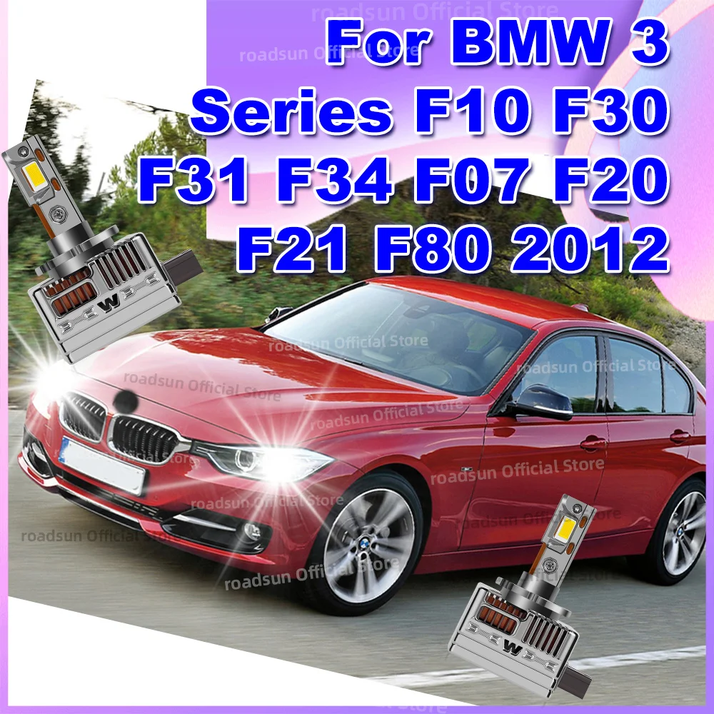 

LED CANBUS Headlight Bulbs Super Bright Replace Xenon Lights for BMW 3 Series F10 F30 F31 F34 F07 F20 F21 F80 2012 2013 2014