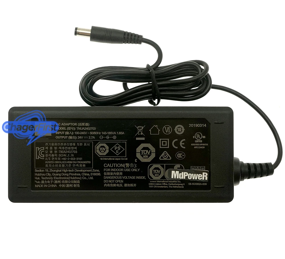 Original TNUA2402703 24V 2.7A Adapter for Harman Kardon SB26 Sabre SB35 JBL Bar 3.1 JBLBAR31BLKAM Soundbar