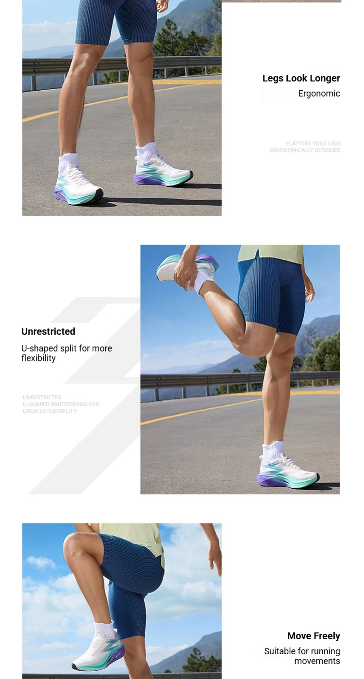 361 Degrees Herren-Sportshorts mit Taschen, schnell trocknend, atmungsaktiv, elastische Taillenunterstützung, professionelle Laufshorts für Herren 652622701 – Detail 8